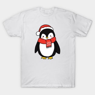 Christmas cute penguin illustration T-Shirt